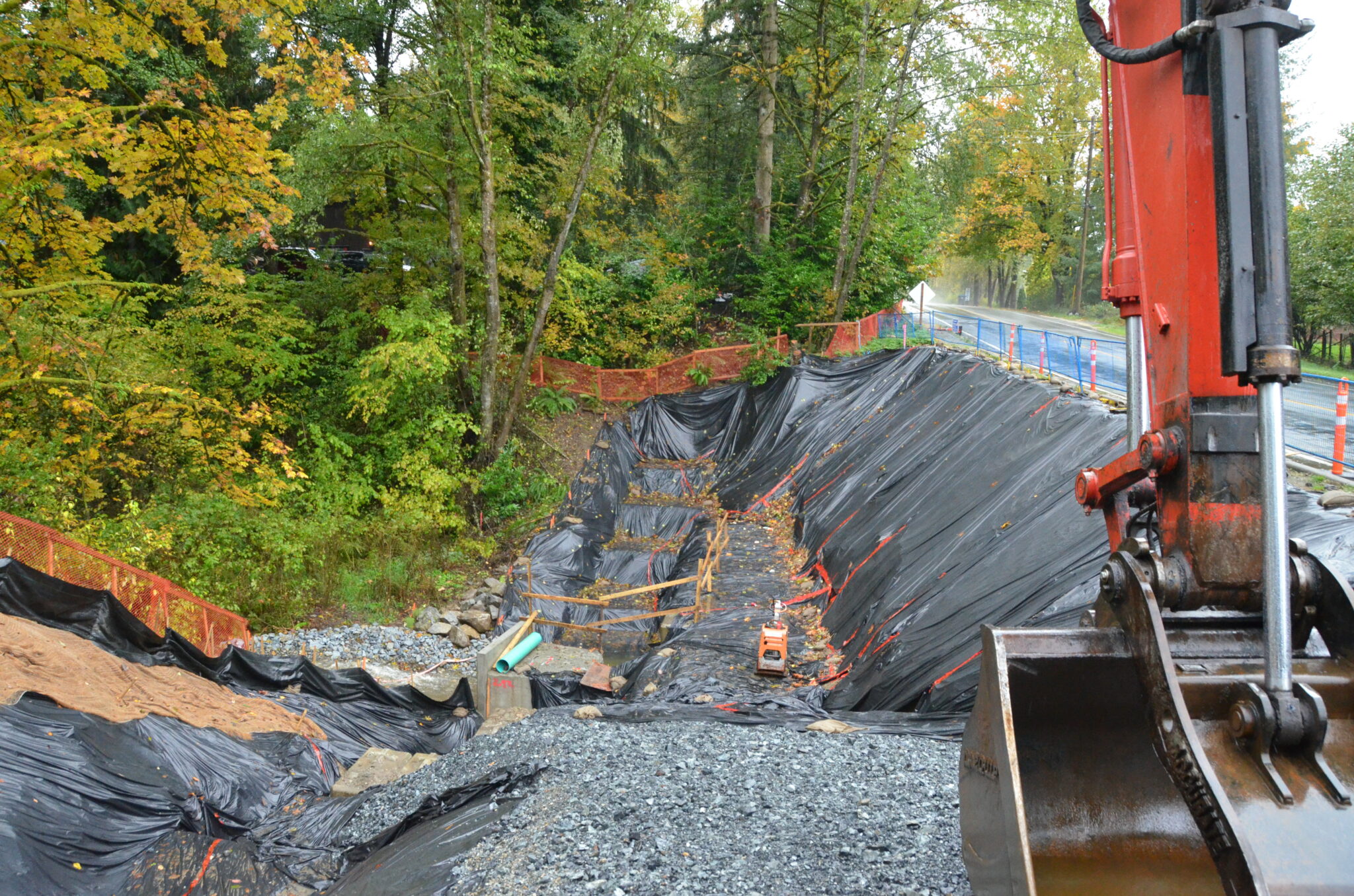 Retaining Wall To Accommodate Road Widening
